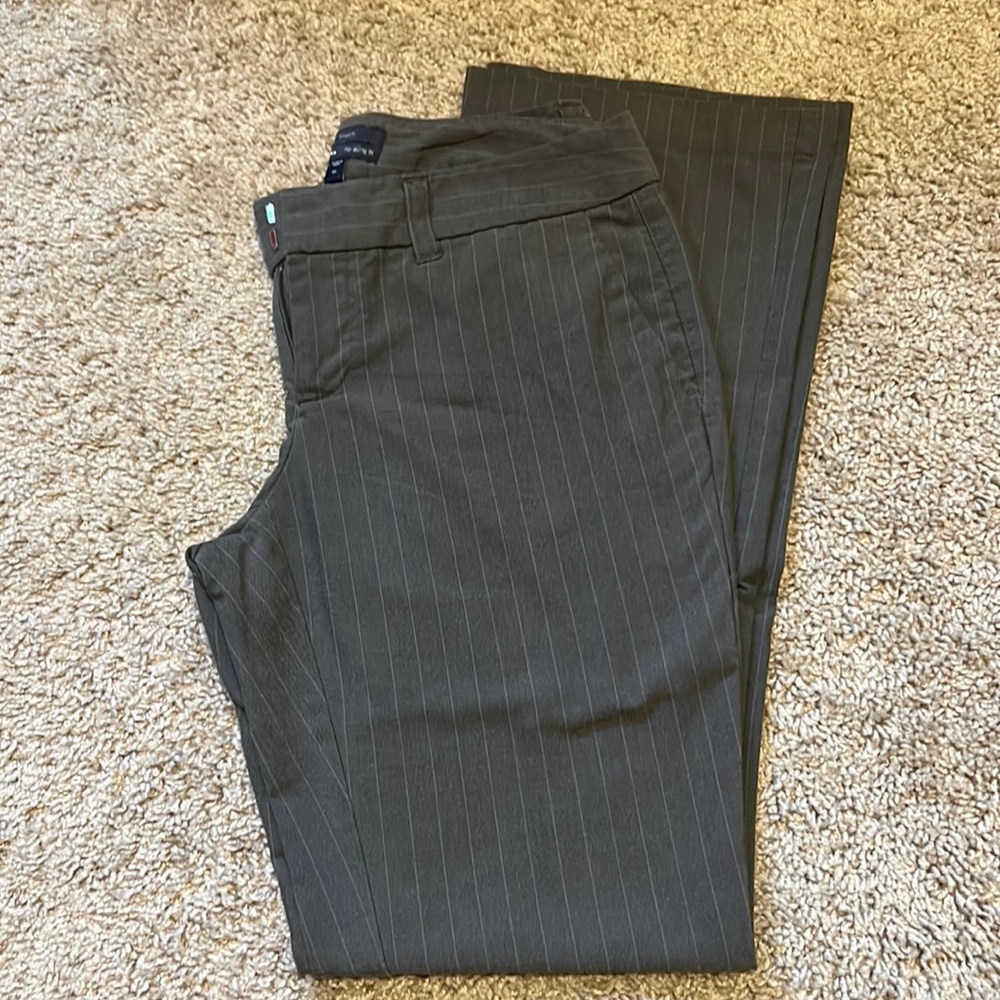 Gap gray pinstripe work pant
